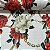 Suplex Estampado com Rosas Brancas e Vermelhas - Imagem 1