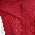 Broderi Vermelho Barrado Floral - Imagem 2
