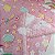 Coral Fleece 3D Night Alegria Rosa - Imagem 2