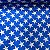 Cetim Estampado Estrelas Fundo Azul - Imagem 1