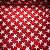 Cetim Estampado Estrelas Fundo Vermelho - Imagem 1