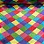 Cetim Estampado Palhaço Colorido - Imagem 1