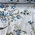 Percal Estampado 180 Fios Floral Azul Antigo - Imagem 1