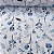 Percal Estampado 180 Fios Floral Delicado Azul - Imagem 1