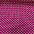 Tricoline Estampada Petit Poá Branco Fundo Rosa Pink - Imagem 1