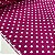 Tricoline Estampada Petit Poá Branco Fundo Rosa Pink - Imagem 2