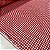 Tricoline Estampada Xadrez Vermelho e Branco - Imagem 2