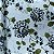 Percal Estampado 180 Fios Floral Tons Azul - Imagem 1