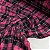 Fleece Estampado Xadrez Rosa - Imagem 1