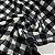 Fleece Estampado Xadrez Preto e Branco - Imagem 1