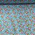 Tricoline Estampada Floral Liberty Jardim Azul - Imagem 1