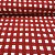 Viscolycra Estampada Xadrez Vermelho e Branca - Imagem 2