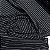 Malha Cotton Light Estampado Preto Com Listra Branca - Imagem 1