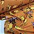 Ultra Fleece Estampado Ursinho Pooh Fundo Laranja - Imagem 1