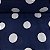 Liganete Estampada Bolinha Branca e Fundo Azul - Imagem 1