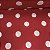 Liganete Estampada Bolinha Branca e Fundo Vermelho - Imagem 1