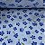 Liganete Estampada Florzinha Azul Royal com Fundo Azul Bebê - Imagem 1
