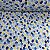 Liganete Estampada Bolinhas Azul Bebê,Azul Royal, Roxo e Amarelo com Fundo Branco - Imagem 1