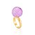 Anel Bubble Bouquet Ouro Cristal Rosa - Imagem 1