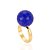 Anel Bubble Onda Azul Ouro - Imagem 1