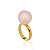 Anel Bubble Ouro Quartzo Rosa - Imagem 1
