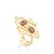 Anel Vigas 518 Ouro Quartzo Goiaba - Imagem 1