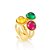 Anel Bubble Moon 527 Ouro Amarelo - Imagem 3