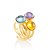 Anel Bubble Moon 527 Ouro Amarelo - Imagem 2