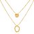 Pingente Gaia 460 Ouro Amazonita Nude - Imagem 2