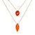 Pingente Fogo 464 Ouro Feldspato Vermelho - Imagem 3