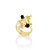 Anel Barroco 570 Ouro Quartzo Negro - Imagem 1