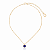 Pingente Bubble Moon 454 Ouro Cristal Azul Escuro - Imagem 1