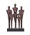 Escultura Homens - Bronze envelhecido - Imagem 1