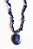 Colar de Cascalho e Pingente de Pedra Natural Lapis Lazuli - Imagem 1