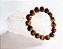 Pulseira Pedra Verdadeira Olho de Tigre Lisa 12mm Bracelete - Imagem 8
