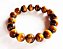 Pulseira Pedra Verdadeira Olho de Tigre Lisa 12mm Bracelete - Imagem 4