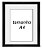 Quadro c/ paspatur 4 cm  Moldura preta lisa (A4) vidro anti reflexo - Imagem 2