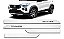 Friso Lateral Alto Relevo pulse Grafia Cromada - Todas as Cores Original pintado da cor do Carro - Imagem 4