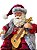 Boneco Natal Papai Noel Músico Violinista em Resina  27,5 cm - Imagem 2