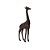 Decoração Escultura Girafa Africana Origame Poliresina 38 cm - Imagem 2