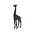 Decoração Escultura Girafa Africana Origame Poliresina 38 cm - Imagem 1