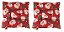 Kit Assento Almofada para Cadeira Futon Estampa Natal 02 un - Imagem 1