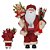 Boneco Natal Papai Noel 30 cm com Ski e Saco de Presente - Imagem 1