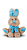 Pelúcia Coelho de Páscoa Bolota Pequeno Azul Cortex 36 cm - Imagem 1