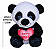 Panda Urso Panda Pelúcia Love Lovely - Imagem 3