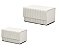 Kit 02 Caixa MDF Revestida PU Couro Sintético Branca - M e G - Imagem 1