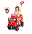Carro de Passeio 2 em 1 Infantil MK Truck Bombeiro Calesita - Imagem 2
