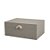 Kit 02 Caixa Decorativa Revestida em Linho Cinza Mart G e M - Imagem 3