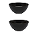 Kit Tigela Bowl Preto 600 Ml Cerâmica Oxford  02 Unidades - Imagem 1