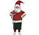 Boneco Resina Natal Papai Noel Tenista 30 cm - Imagem 3